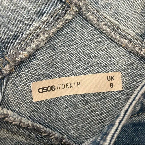 ASOS Blue Denim Overalls Classic Style - Picture 2 of 3